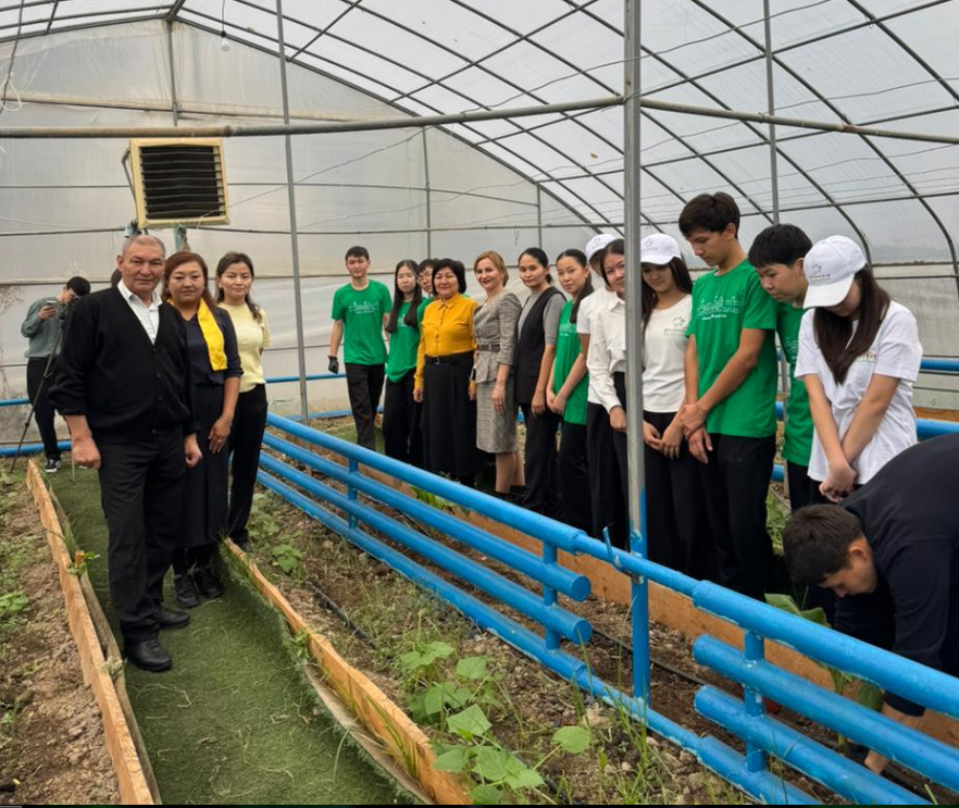 Жылыжайда банан көшеттерін отырғызу тәжірибесі жүргізілуде