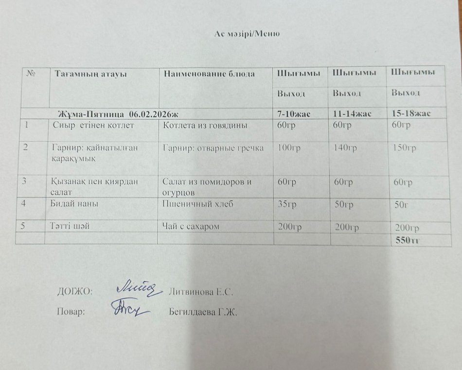 ас мәзірі